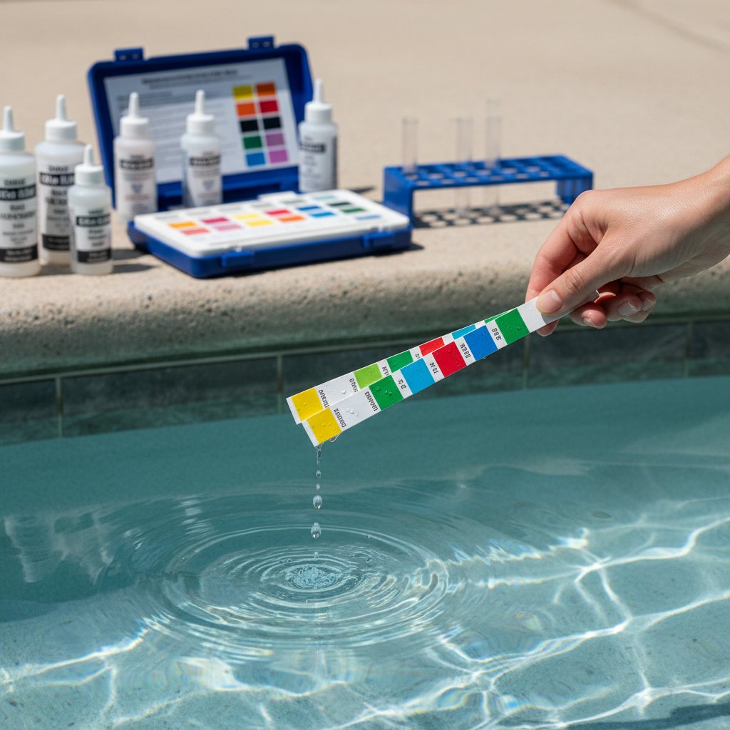 Pool water chemistry testing